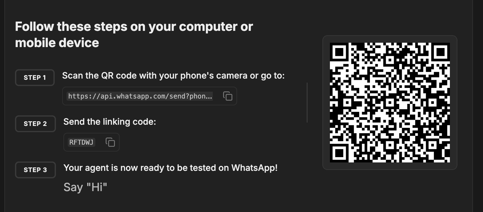 QR Code WhatsApp Safetrack
